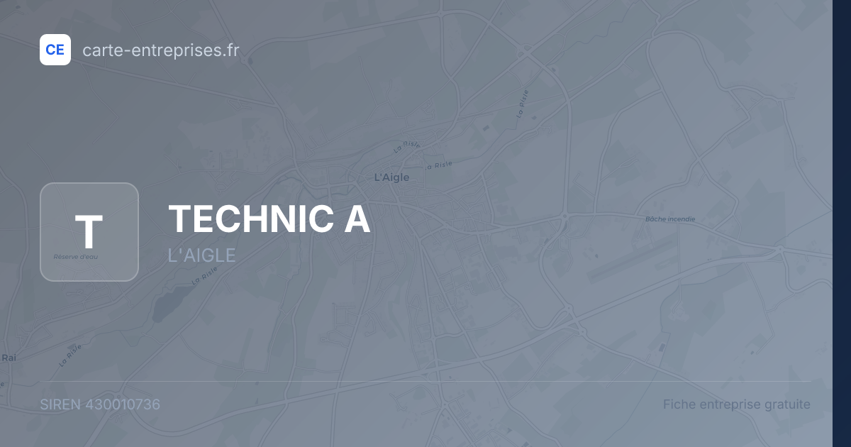 TECHNIC A — 430010736 — fiche entreprise