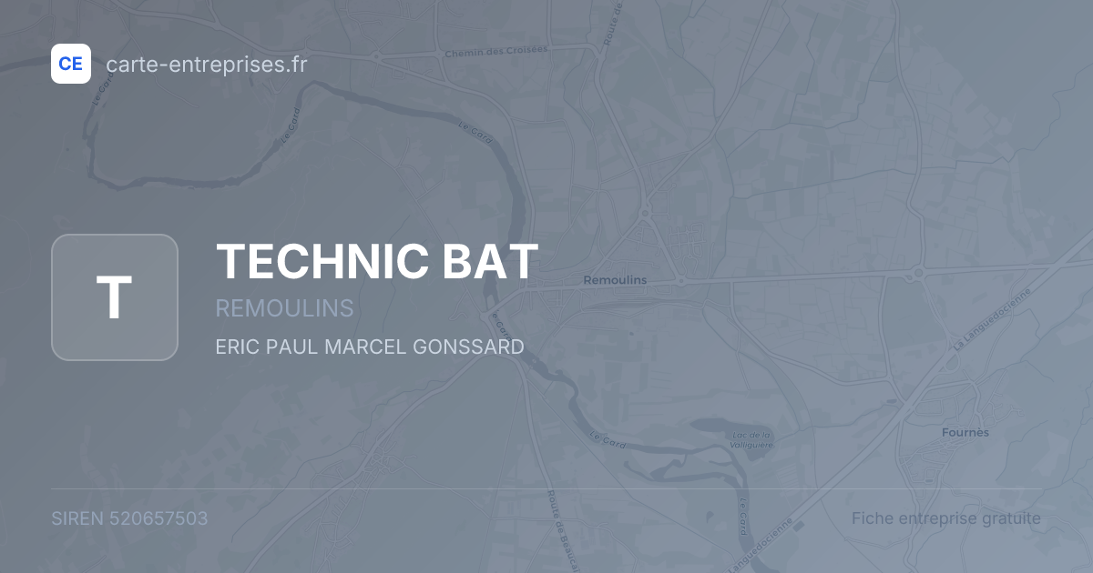 TECHNIC BAT — 520657503 — fiche entreprise