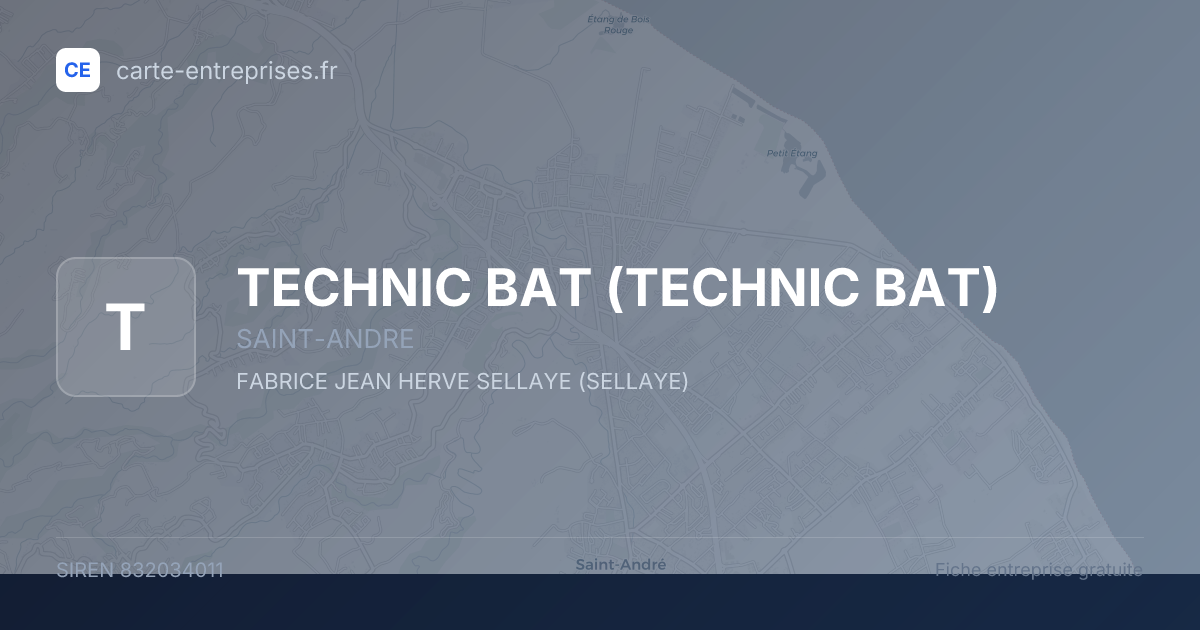TECHNIC BAT — 832034011 — fiche entreprise