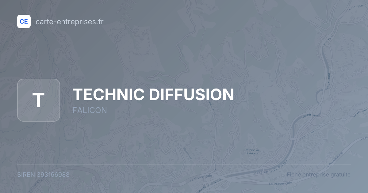 TECHNIC DIFFUSION — 393166988 — fiche entreprise