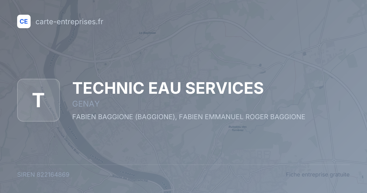 TECHNIC EAU SERVICES — 822164869 — fiche entreprise