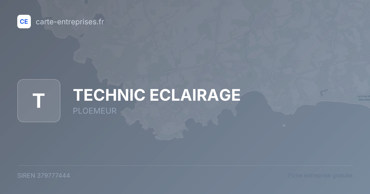 TECHNIC ECLAIRAGE — 379777444 — fiche entreprise