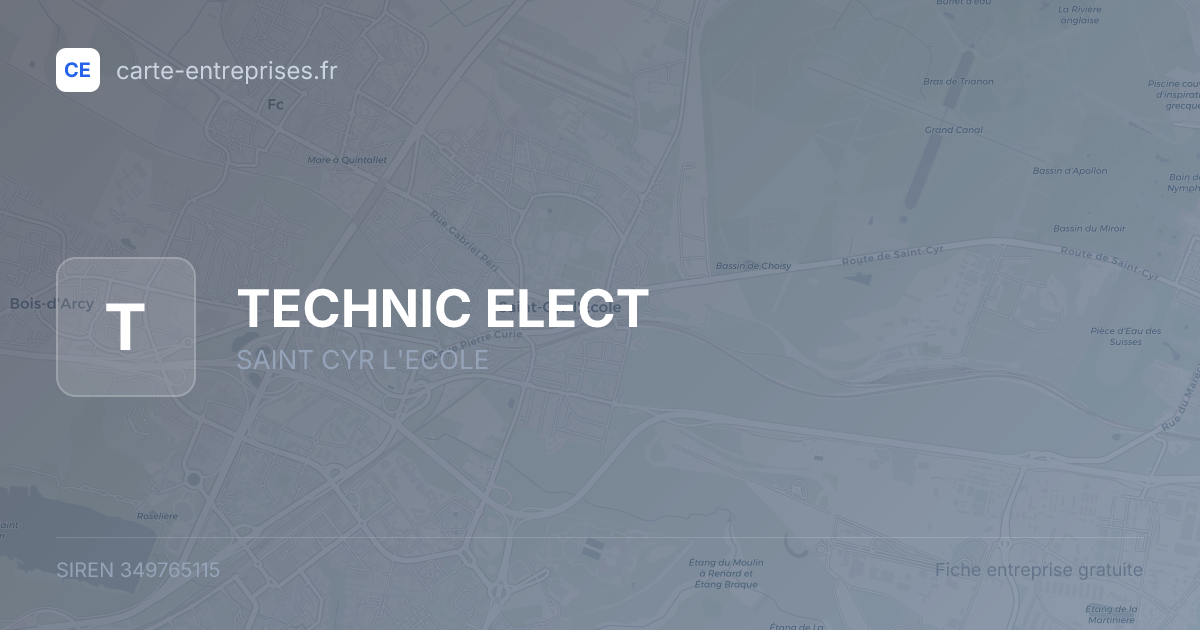 TECHNIC ELECT — 349765115 — fiche entreprise