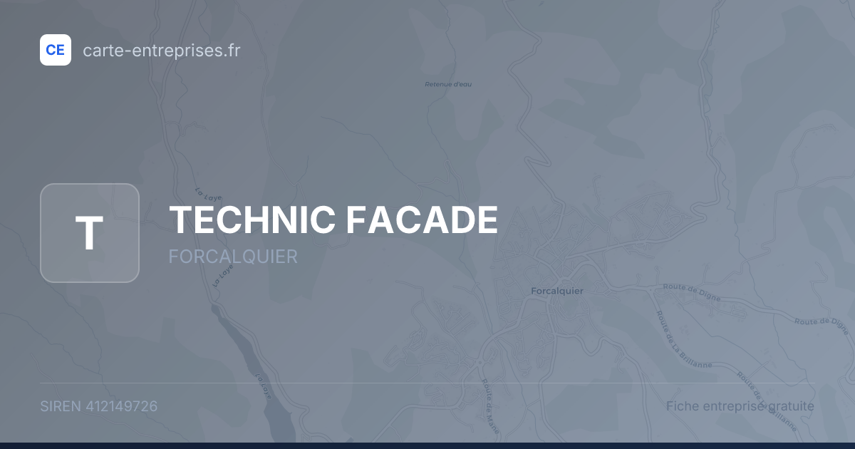 TECHNIC FACADE — 412149726 — fiche entreprise