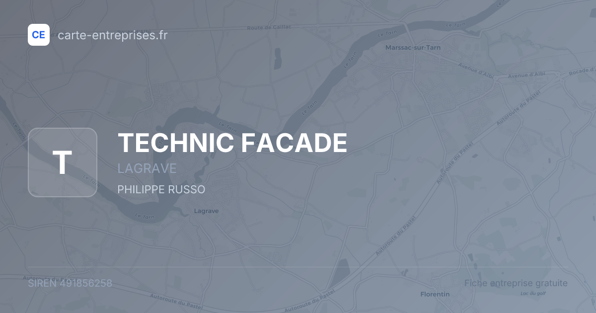 TECHNIC FACADE — 491856258 — fiche entreprise