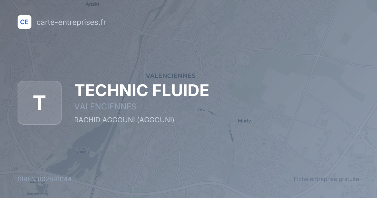 TECHNIC FLUIDE — 802891044 — fiche entreprise