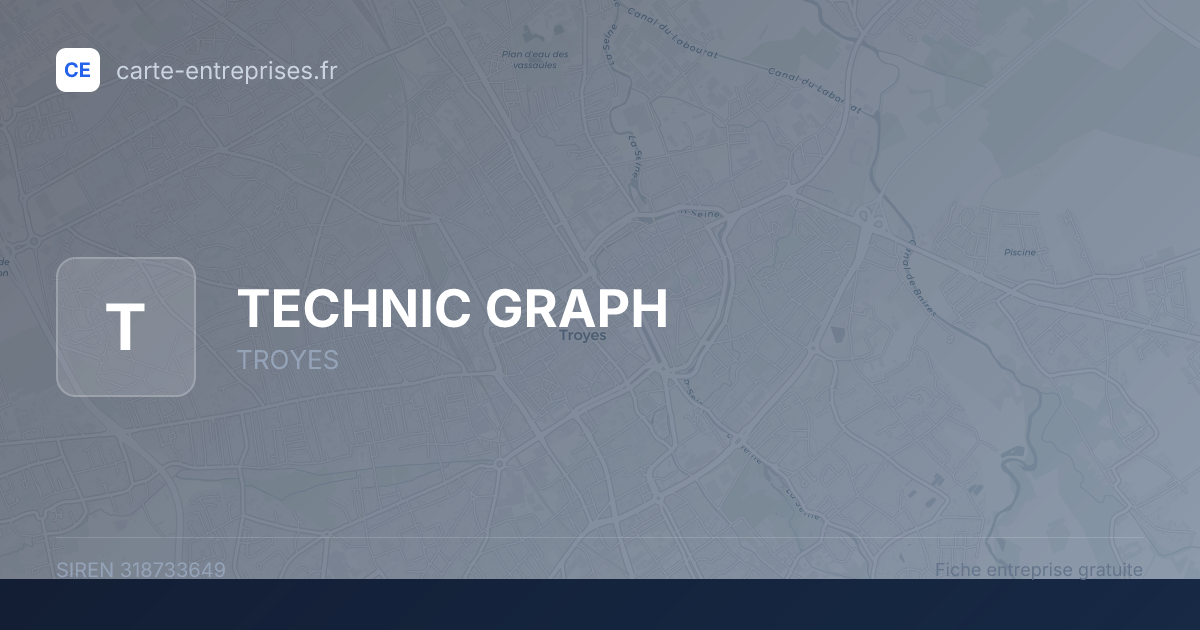 TECHNIC GRAPH — 318733649 — fiche entreprise