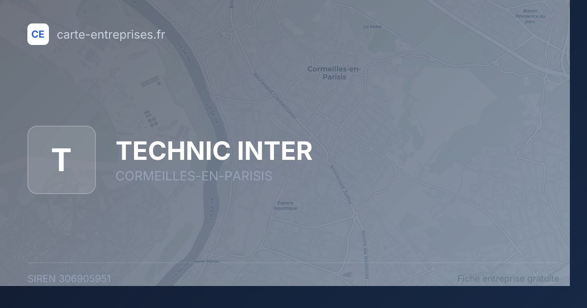 TECHNIC INTER — 306905951 — fiche entreprise