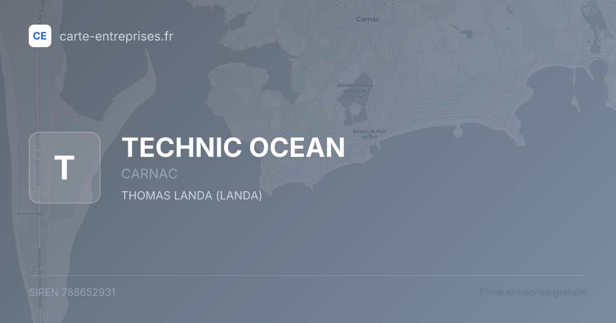 TECHNIC OCEAN — 788652931 — fiche entreprise