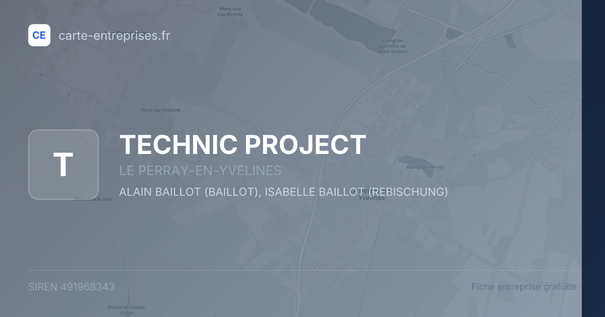 TECHNIC PROJECT — 491968343 — fiche entreprise