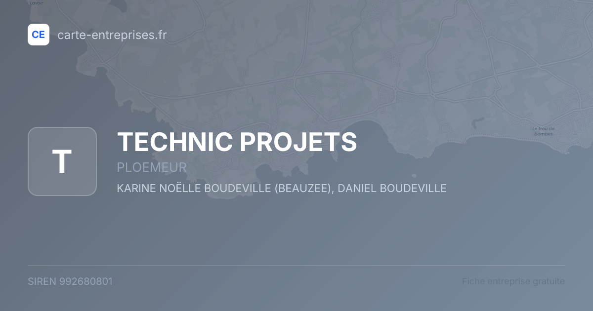 TECHNIC PROJETS — 992680801 — fiche entreprise