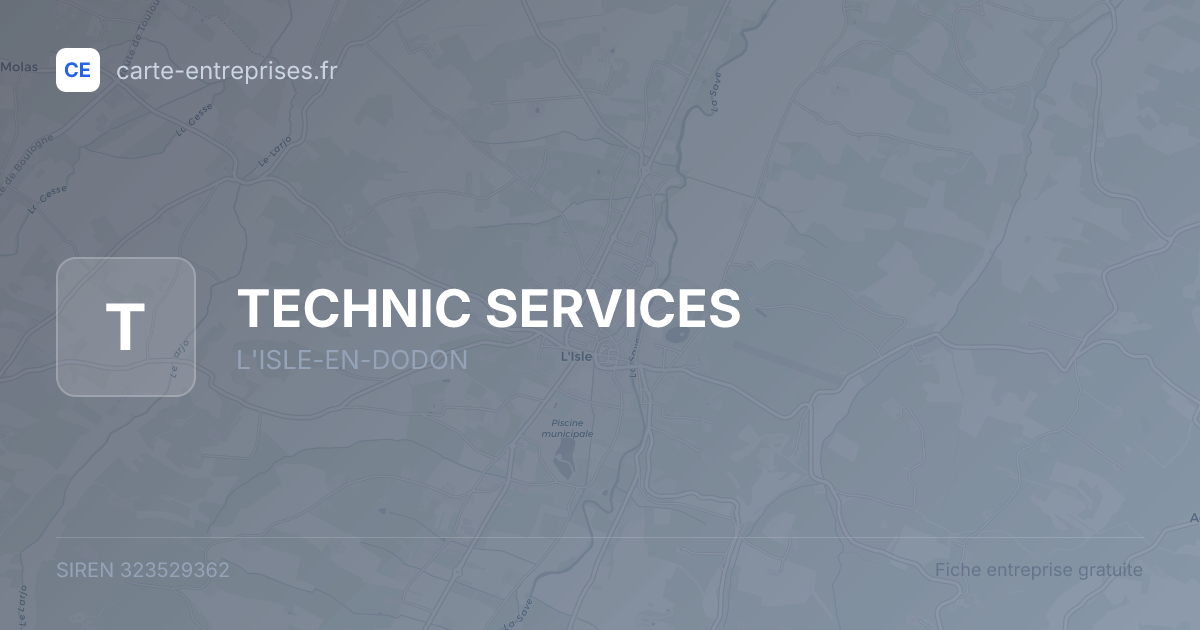 TECHNIC SERVICES — 323529362 — fiche entreprise