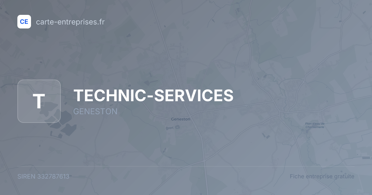 TECHNIC-SERVICES — 332787613 — fiche entreprise