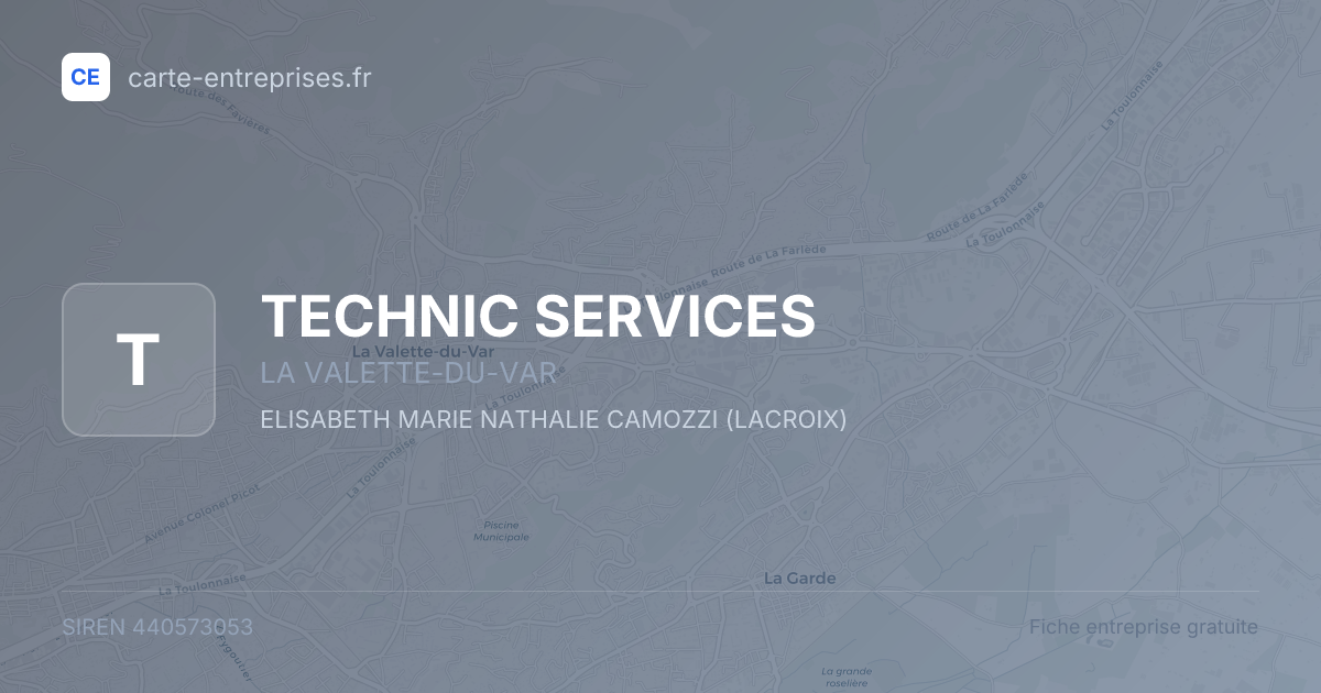 TECHNIC SERVICES — 440573053 — fiche entreprise