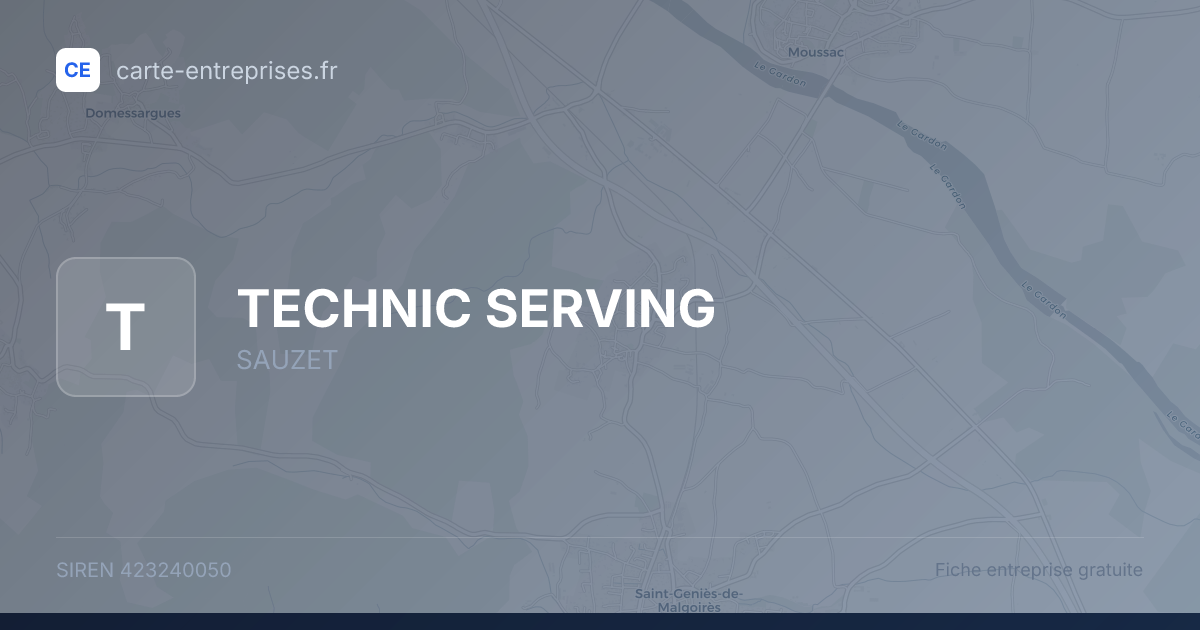 TECHNIC SERVING — 423240050 — fiche entreprise