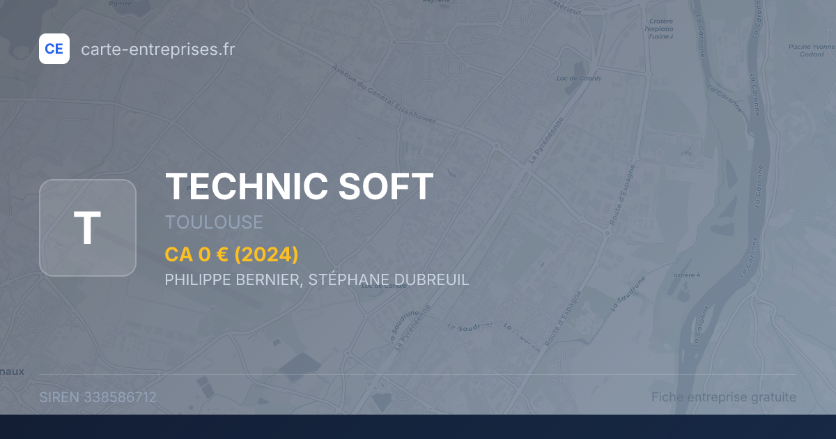 TECHNIC SOFT — 338586712 — fiche entreprise