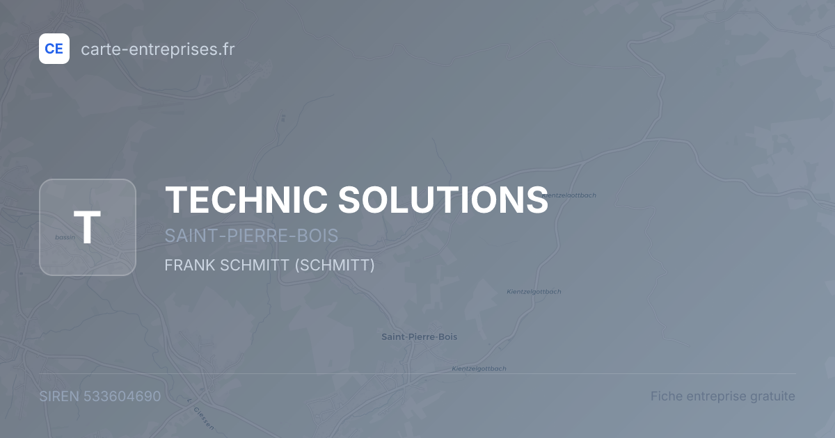 TECHNIC SOLUTIONS — 533604690 — fiche entreprise