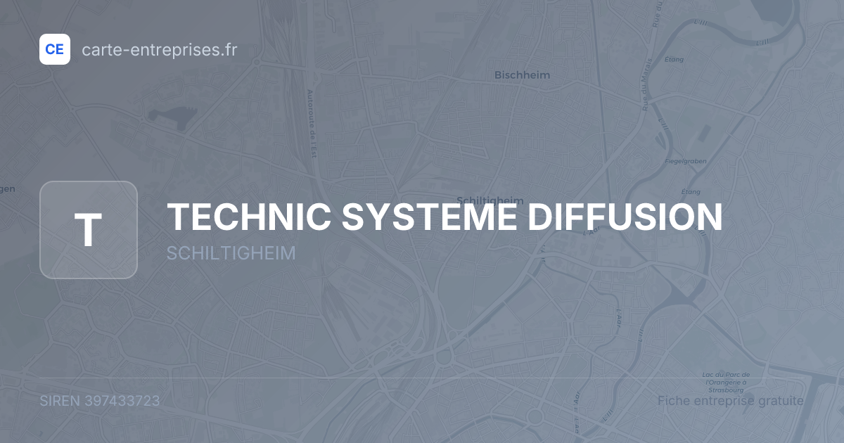 TECHNIC SYSTEME DIFFUSION — 397433723 — fiche entreprise