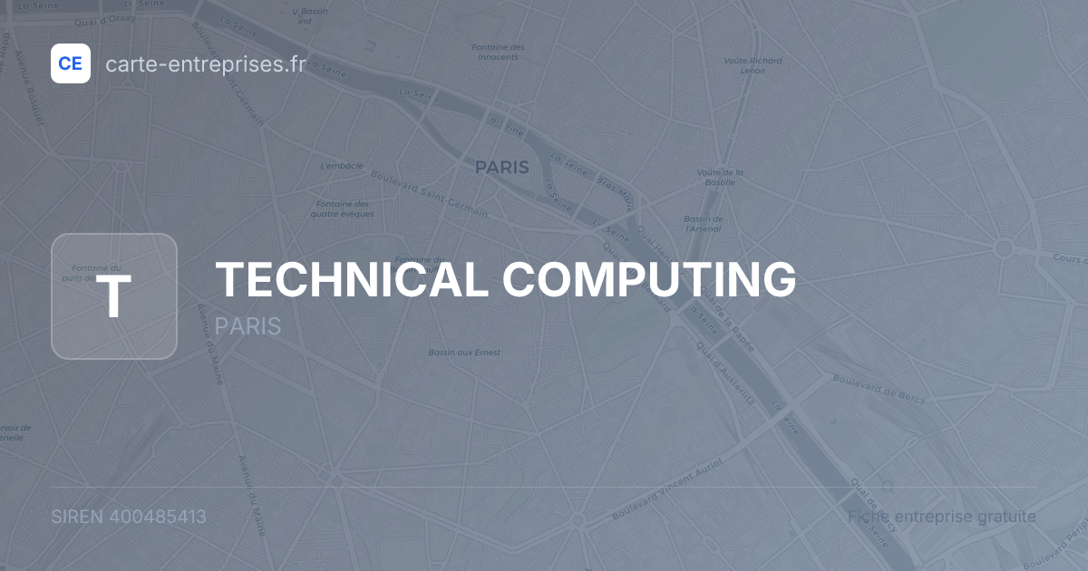 TECHNICAL COMPUTING — 400485413 — fiche entreprise