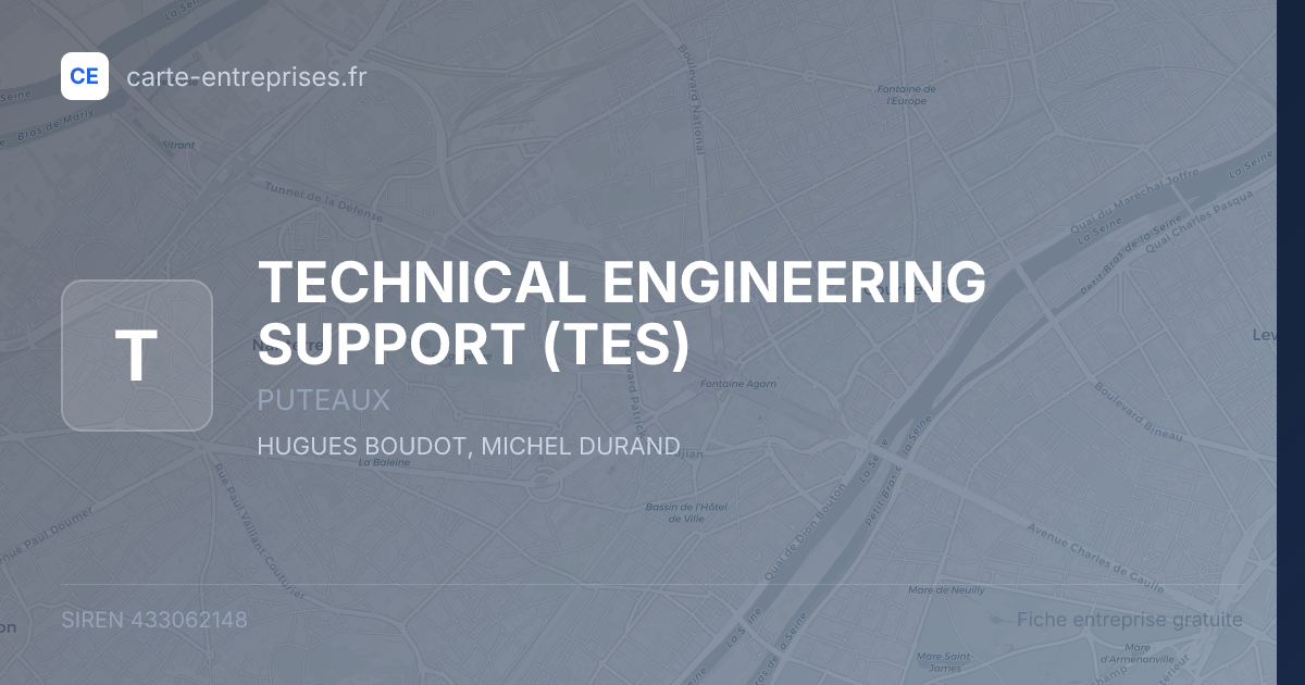 TECHNICAL ENGINEERING SUPPORT (TES) — 433062148 — fiche entreprise