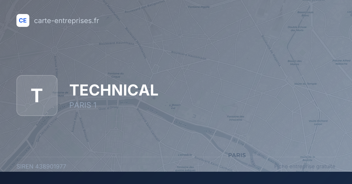 TECHNICAL — 438901977 — fiche entreprise