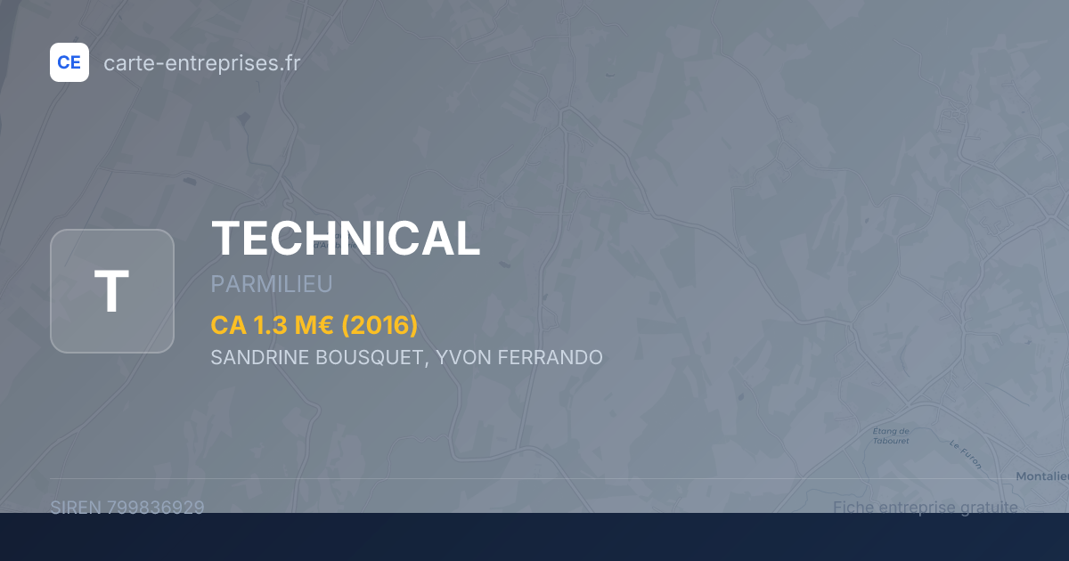 TECHNICAL — 799836929 — fiche entreprise