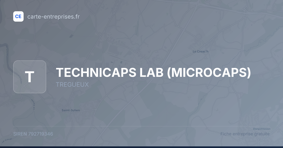 TECHNICAPS LAB (MICROCAPS) — 792719346 — fiche entreprise