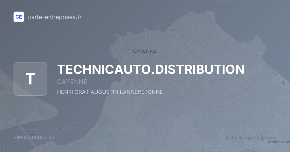 TECHNICAUTO.DISTRIBUTION — 500657150 — fiche entreprise