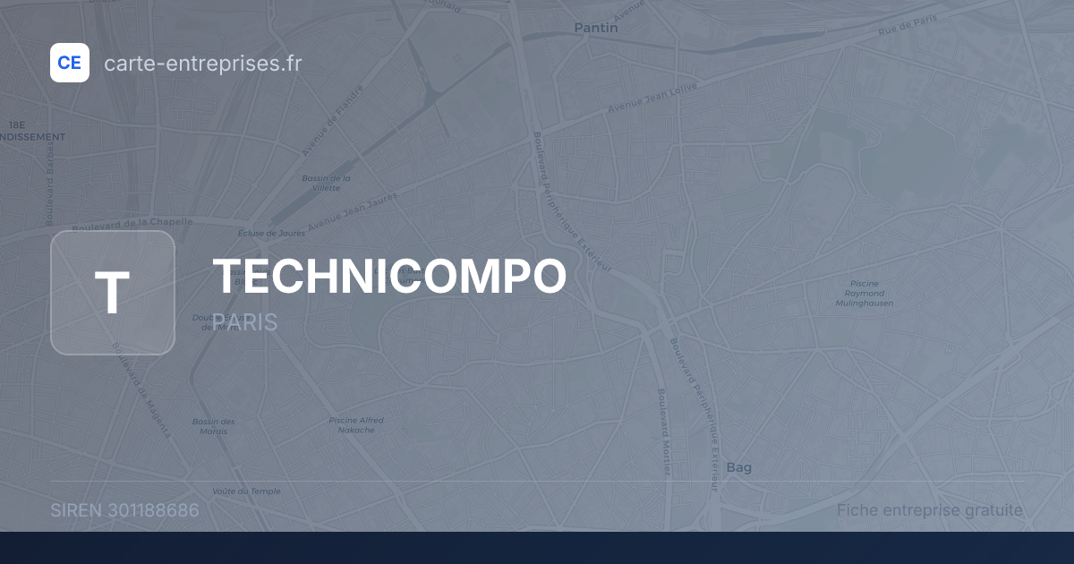 TECHNICOMPO — 301188686 — fiche entreprise