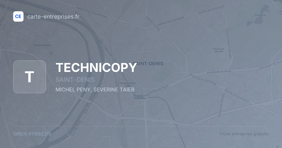 TECHNICOPY — 411992316 — fiche entreprise