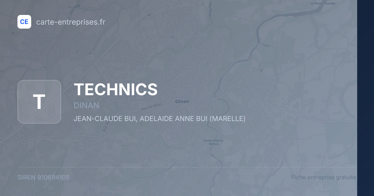 TECHNICS — 910694108 — fiche entreprise