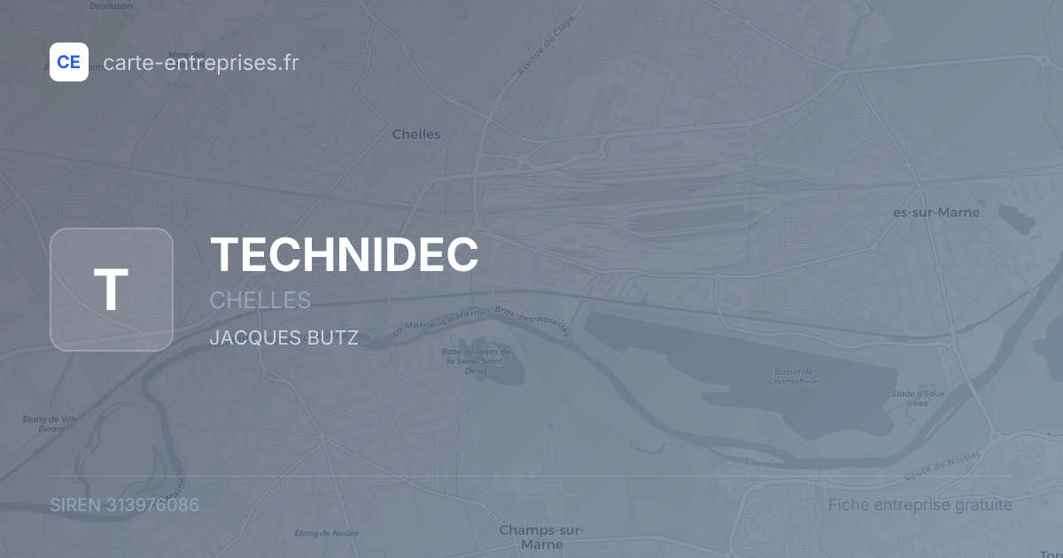 TECHNIDEC — 313976086 — fiche entreprise
