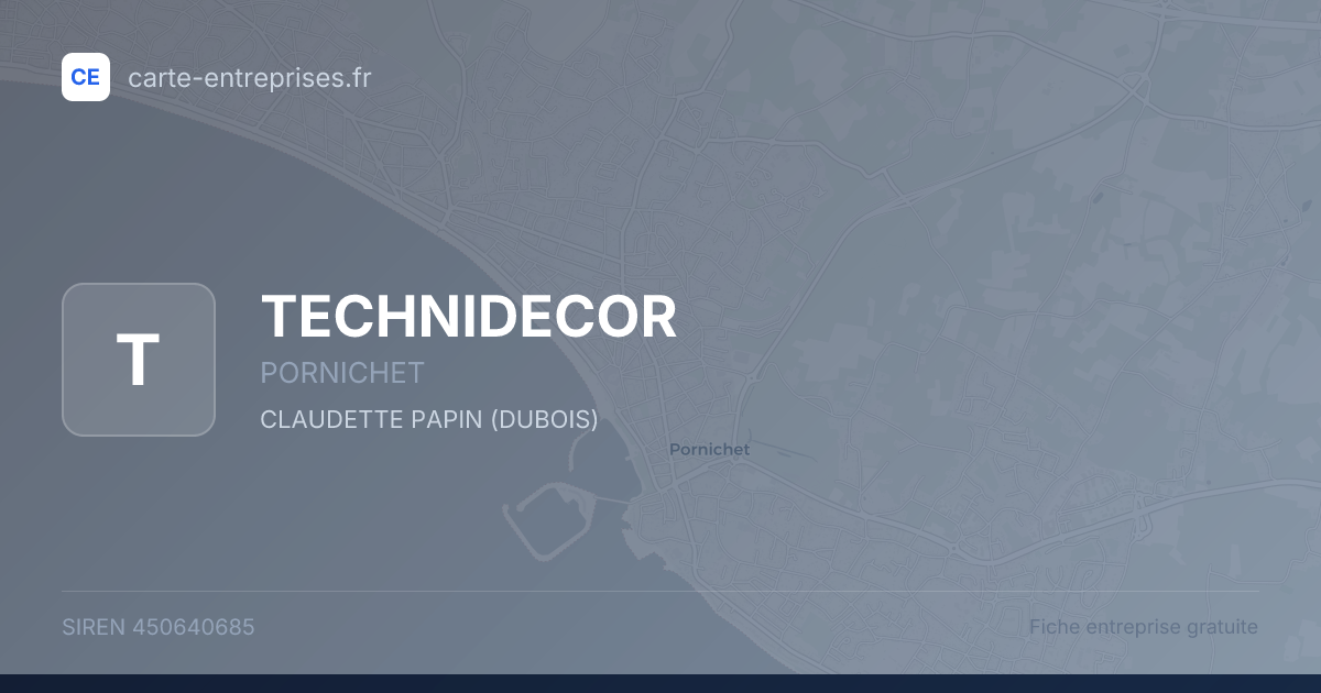 TECHNIDECOR — 450640685 — fiche entreprise