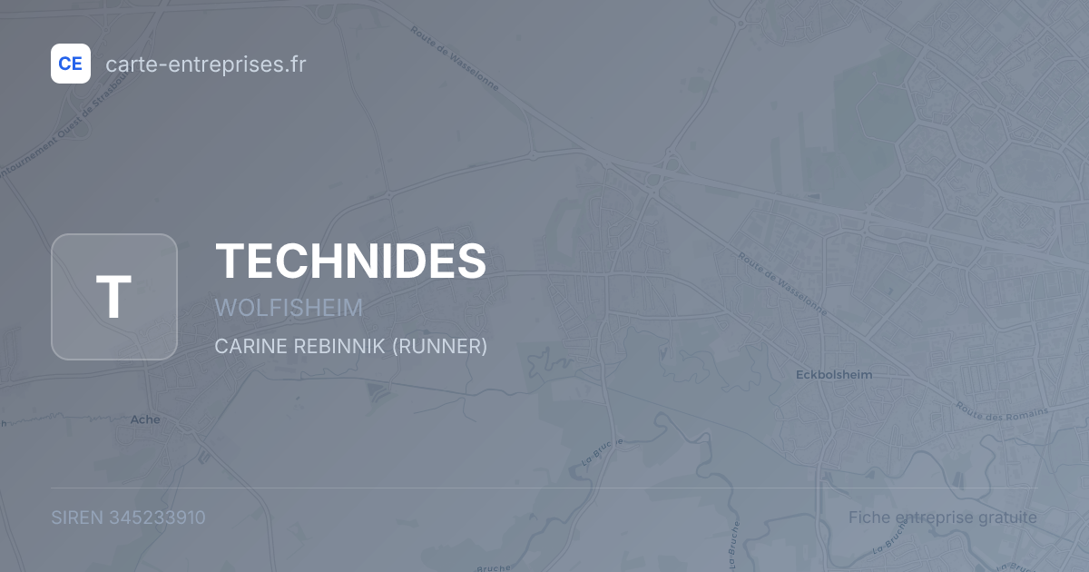 TECHNIDES — 345233910 — fiche entreprise