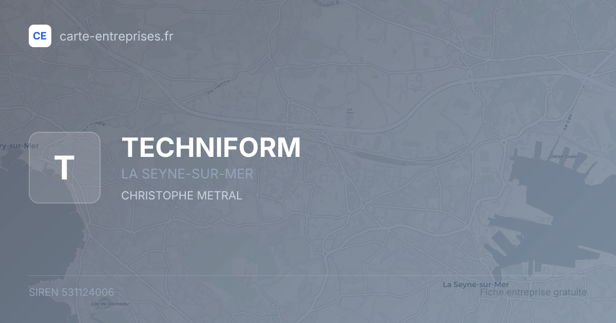 TECHNIFORM — 531124006 — fiche entreprise