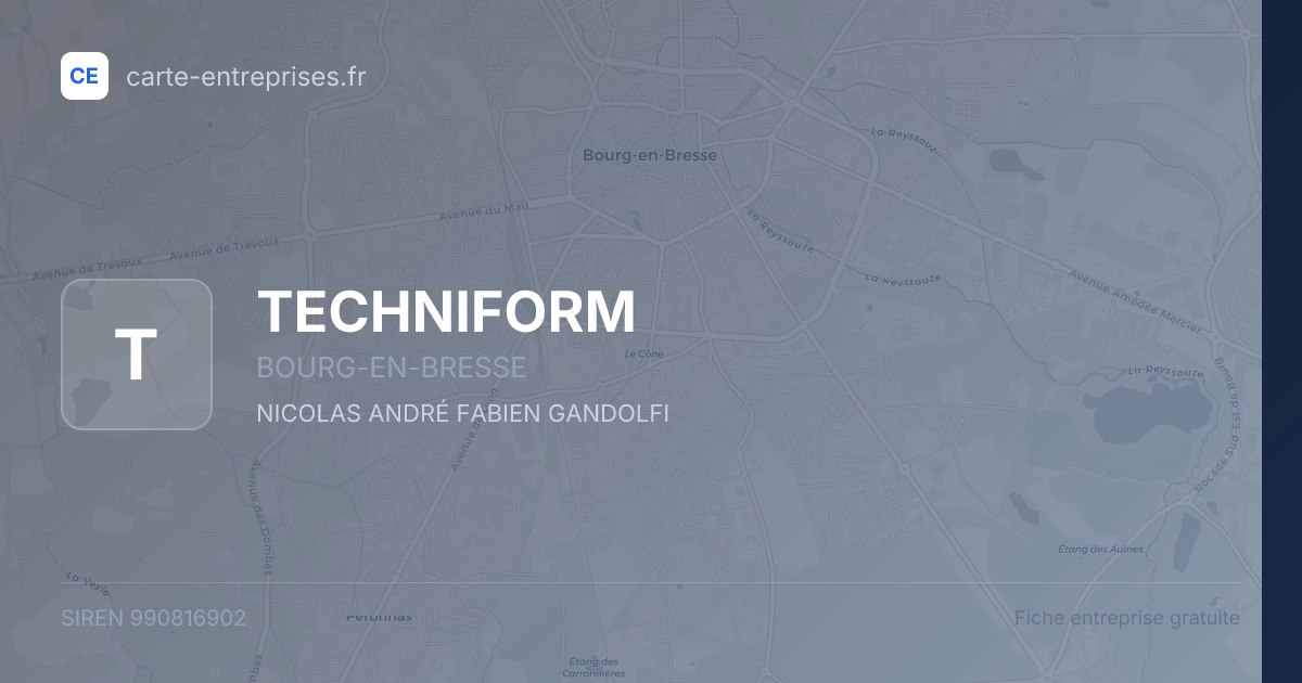 TECHNIFORM — 990816902 — fiche entreprise
