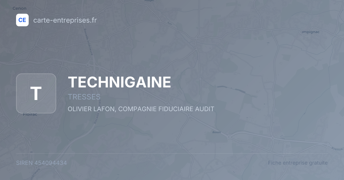 TECHNIGAINE — 454094434 — fiche entreprise