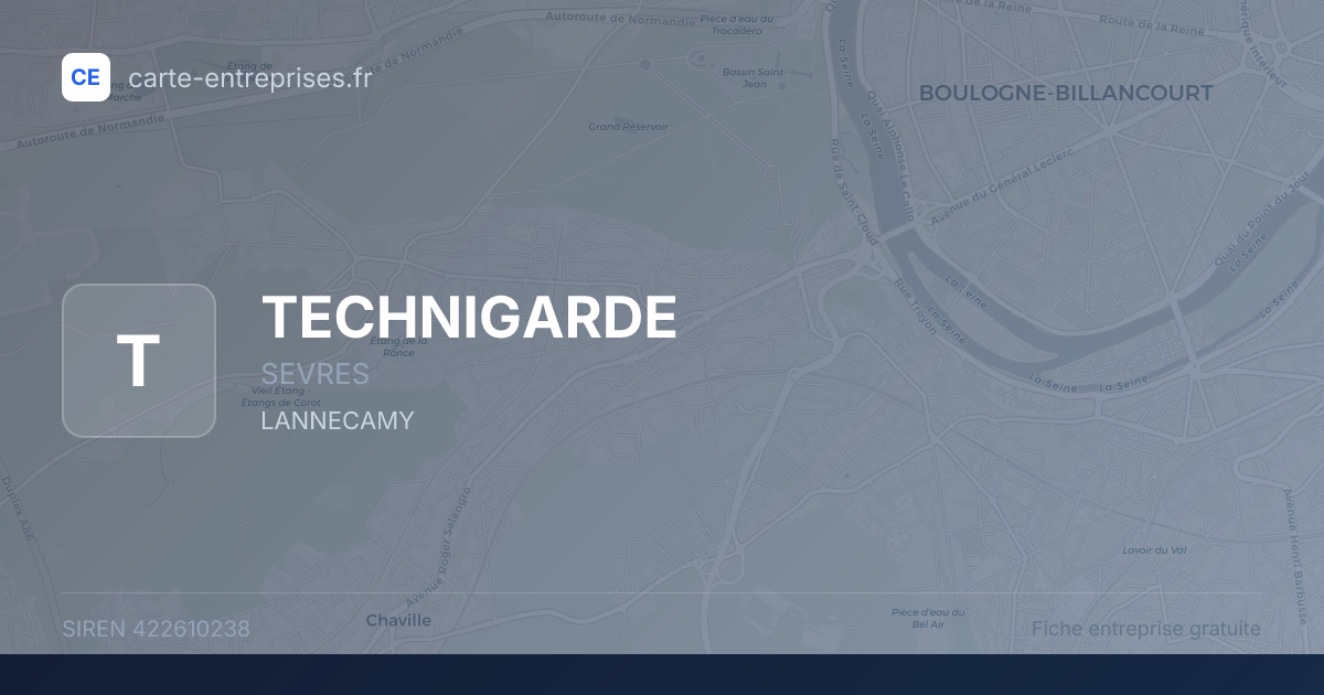 TECHNIGARDE — 422610238 — fiche entreprise