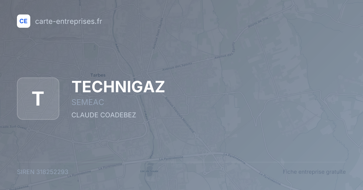 TECHNIGAZ — 318252293 — fiche entreprise
