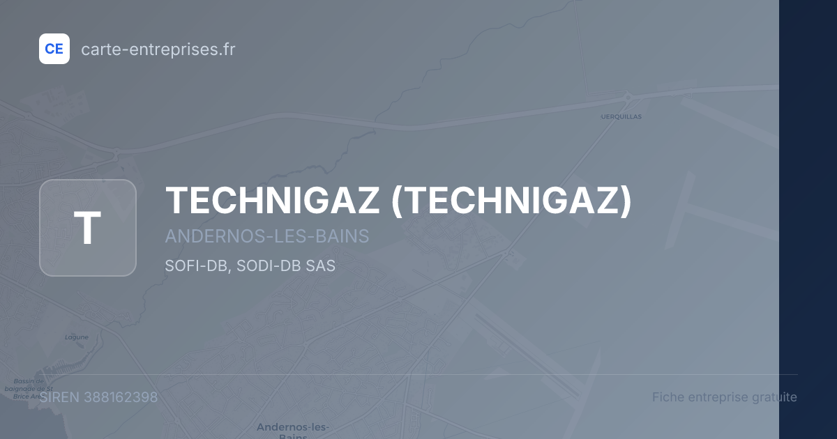 TECHNIGAZ — 388162398 — fiche entreprise