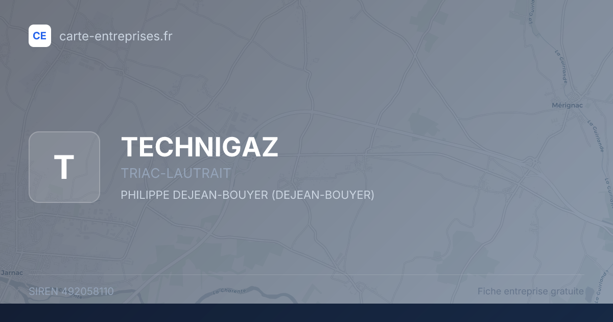 TECHNIGAZ — 492058110 — fiche entreprise