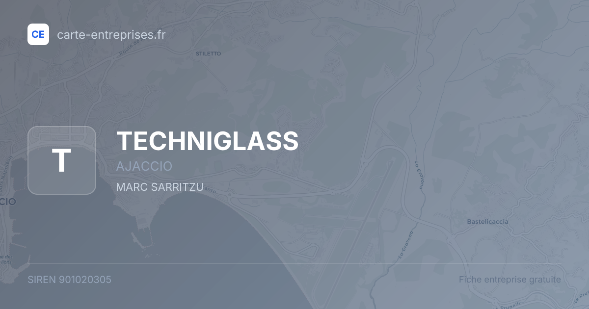 TECHNIGLASS — 901020305 — fiche entreprise