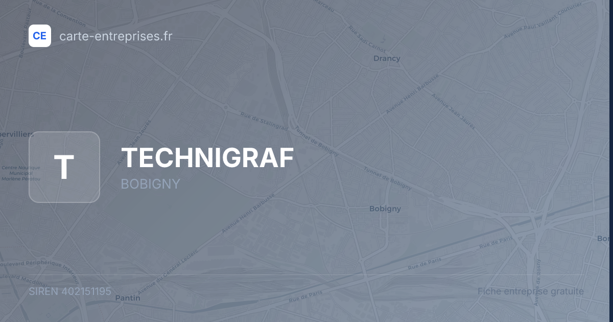 TECHNIGRAF — 402151195 — fiche entreprise