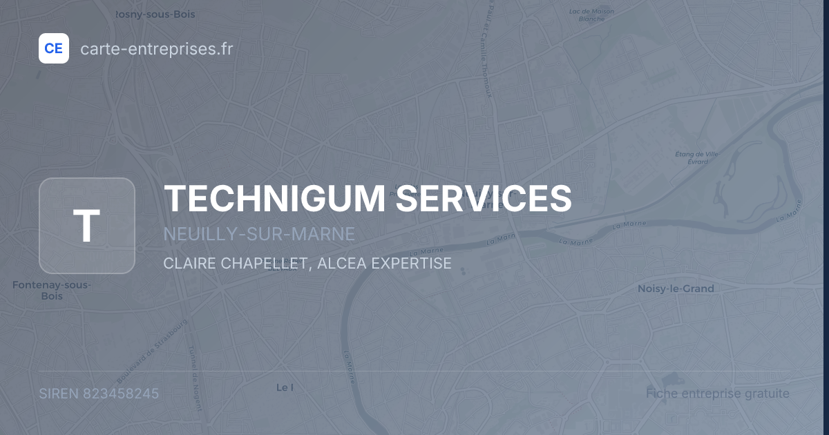 TECHNIGUM SERVICES — 823458245 — fiche entreprise