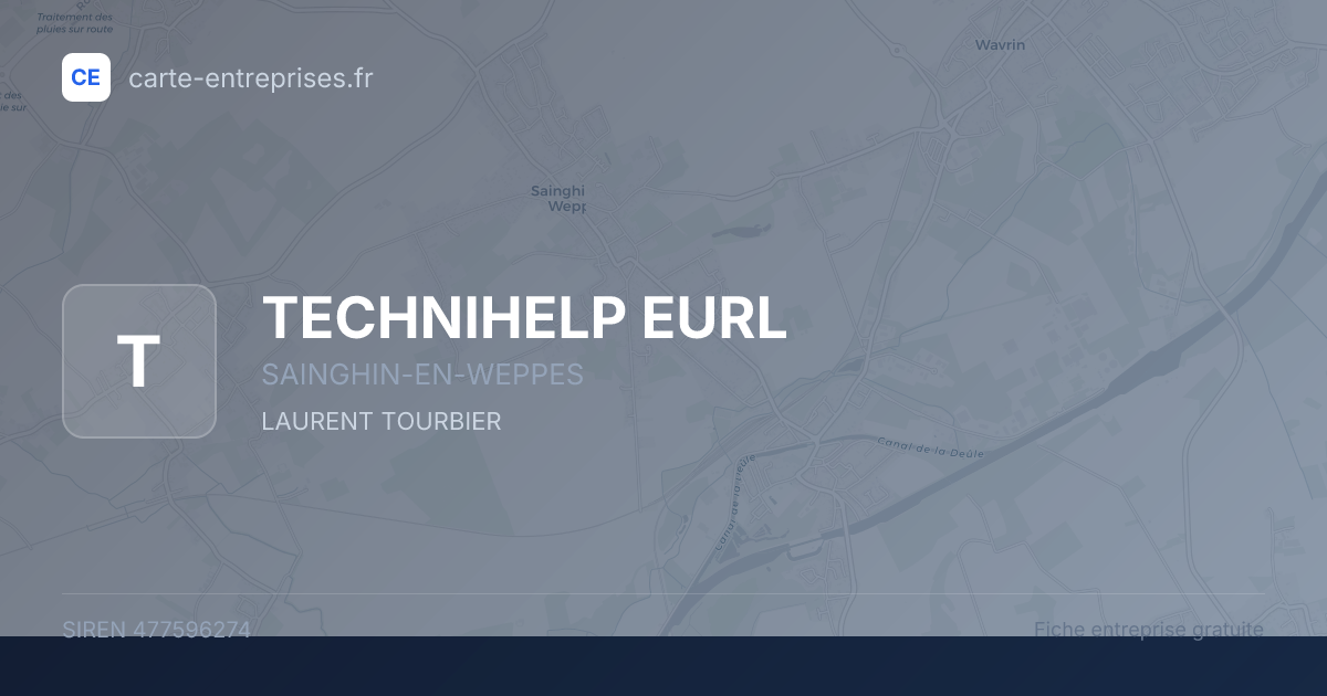 TECHNIHELP EURL — 477596274 — fiche entreprise