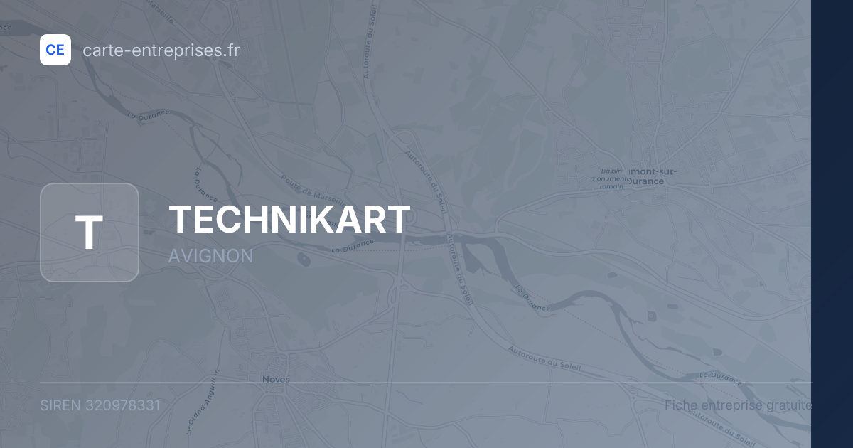 TECHNIKART — 320978331 — fiche entreprise