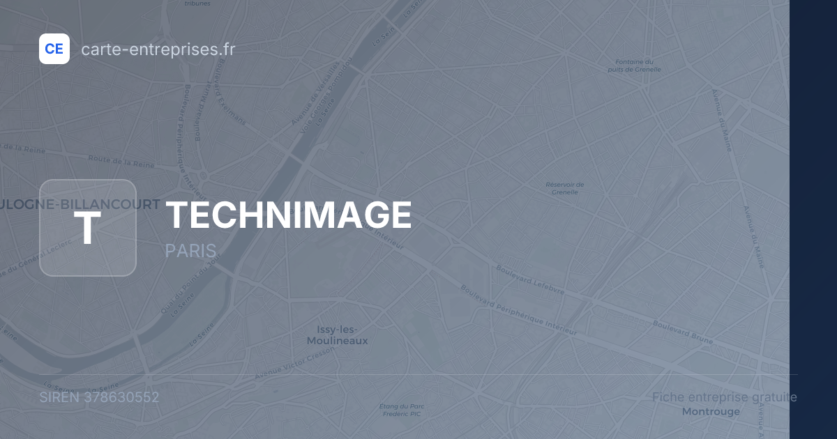 TECHNIMAGE — 378630552 — fiche entreprise