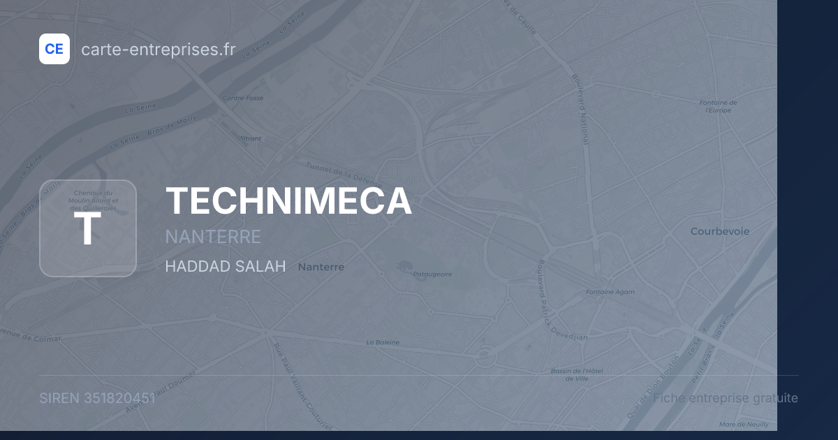 TECHNIMECA — 351820451 — fiche entreprise