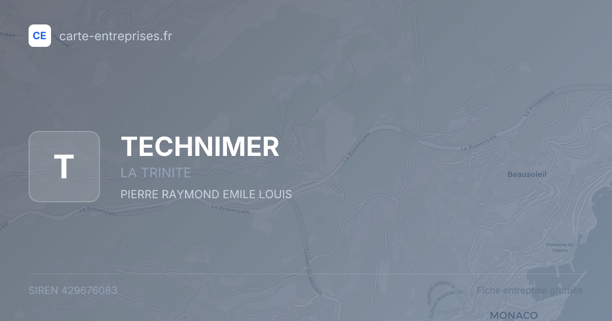 TECHNIMER — 429676083 — fiche entreprise