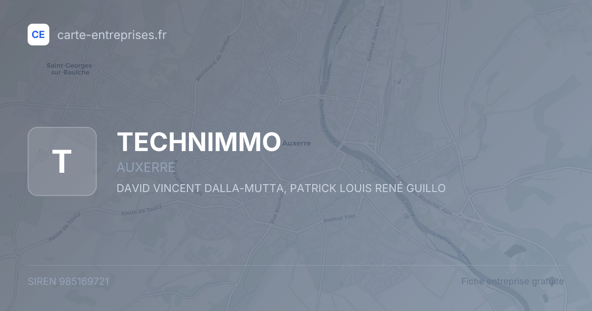 TECHNIMMO — 985169721 — fiche entreprise
